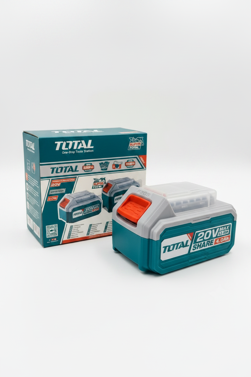 Batería 20V 4.0Ah TOTAL – Compatible con Herramientas TOTAL 20V
