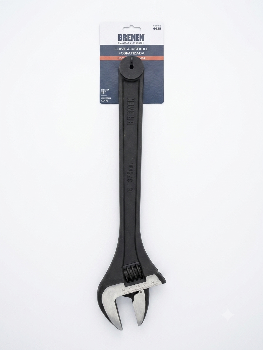 Llave Ajustable Fosfatizada BREMEN – Resistente y Precisa